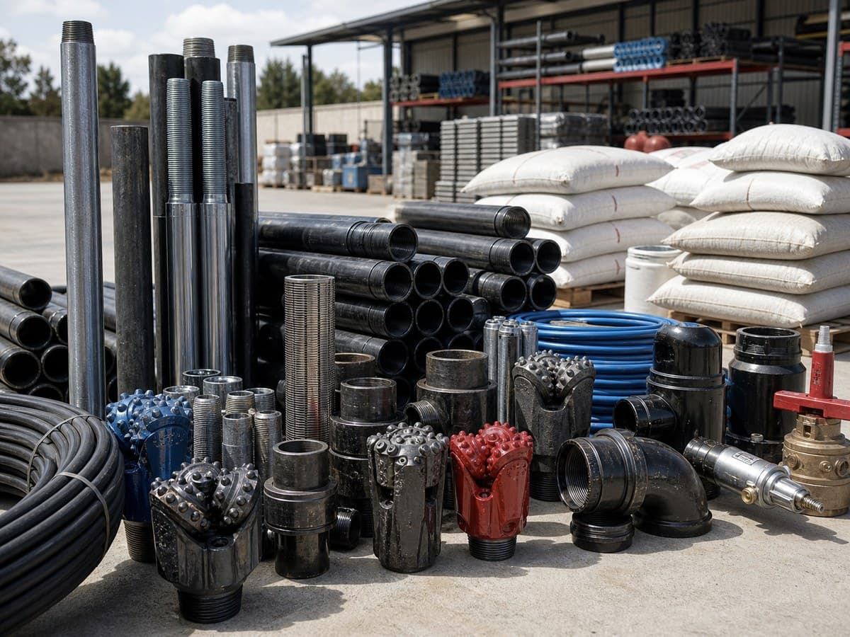 Water Well Drilling Materials supply materials and equipment